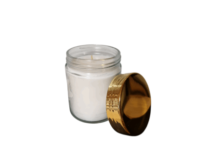 GLAZEN KAARS MET SCHROEFDOP GOUD GROOT