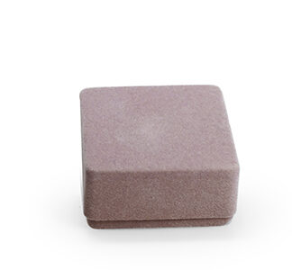 SUEDE BOX VIERKANT OUD ROZE