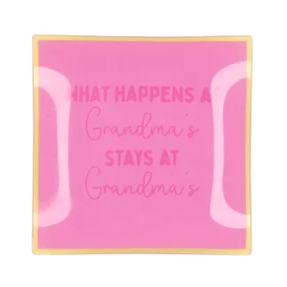 SPREUKBORD WHAT HAPPENS AT GRANDMA