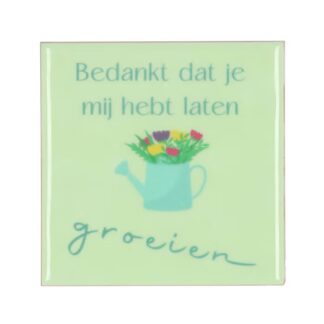 SPREUKTEGEL BEDANKT DAT JE MIJ HEBT LATEN GROEIEN